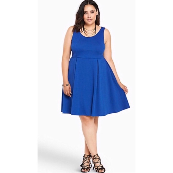 torrid Dresses & Skirts - Torrid Plus Size Royal Blue Skater Dress